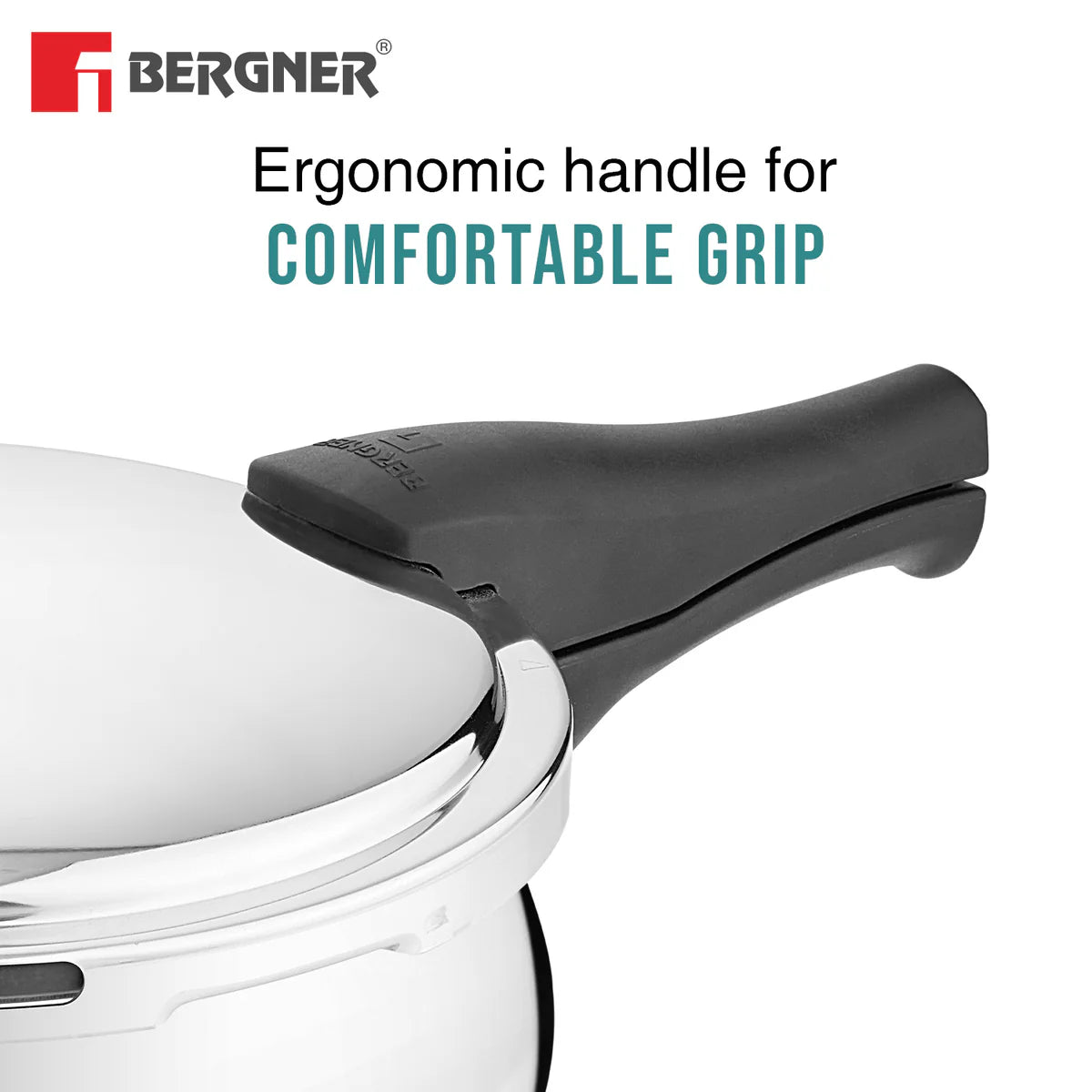 Bergner Trimax ORB Tri-Ply Stainless Steel Outer Lid Pressure Cooker