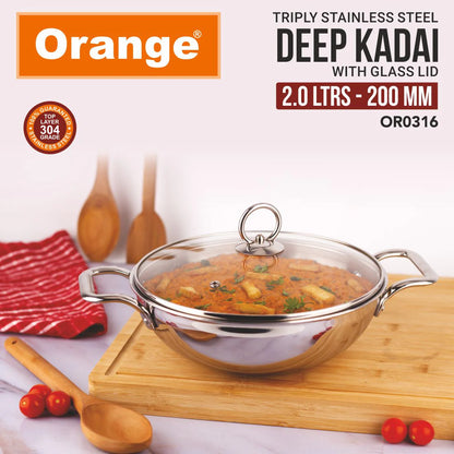 2 Litre Triply Kadai