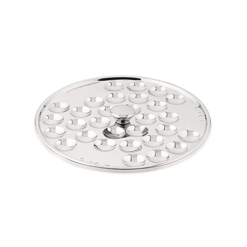 Bergner Argent Tri-Ply Multi Kadai with Lid and 6 Plates