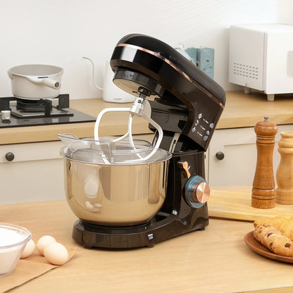 HOMCOM 5L Electric Stand Mixer with Dough Hook and Whisk