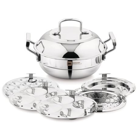 Bergner BE Essentials Triply Stainless Steel 21cm Multi Kadai