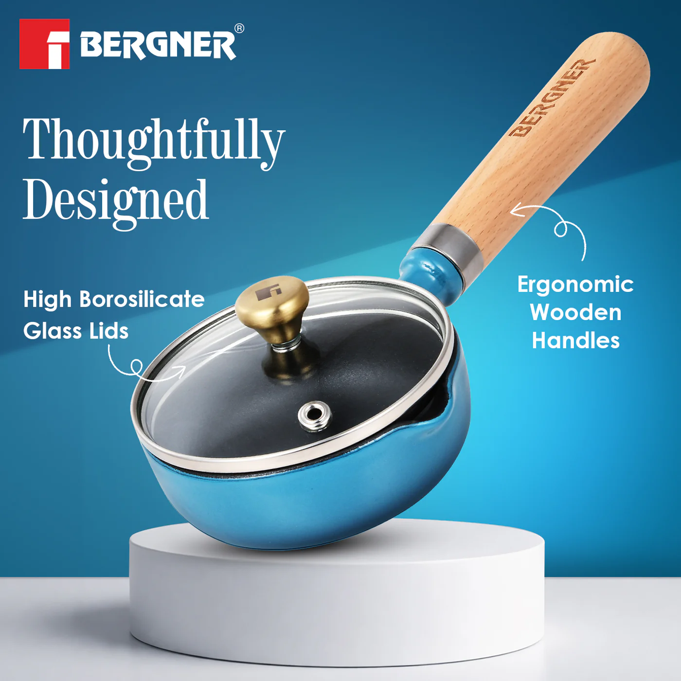 Excalibur Light Cast Iron 12cm / 200ml Tadkapan - Induction Bottom, Blue - Image 4