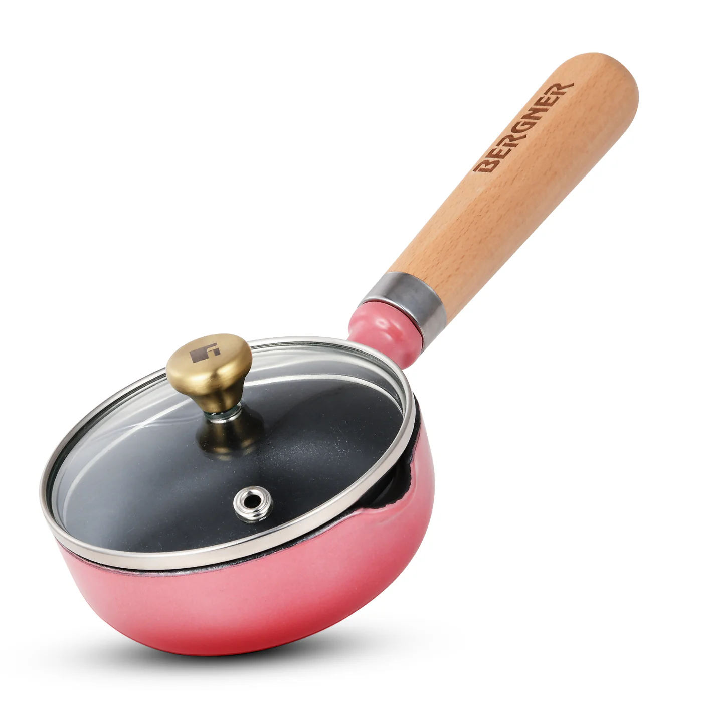 Excalibur Light Cast Iron 12cm / 200ml Tadkapan - Induction Bottom, Pink - Image 3