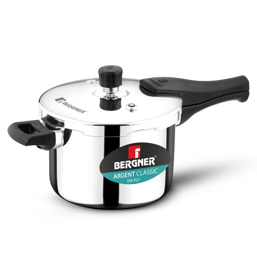 Argent Classic Triply Outer Lid Pressure Cooker 5.5L - Induction Bottom